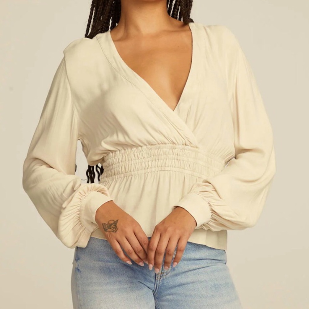 Chaser Liberty blouse White Bark size small
